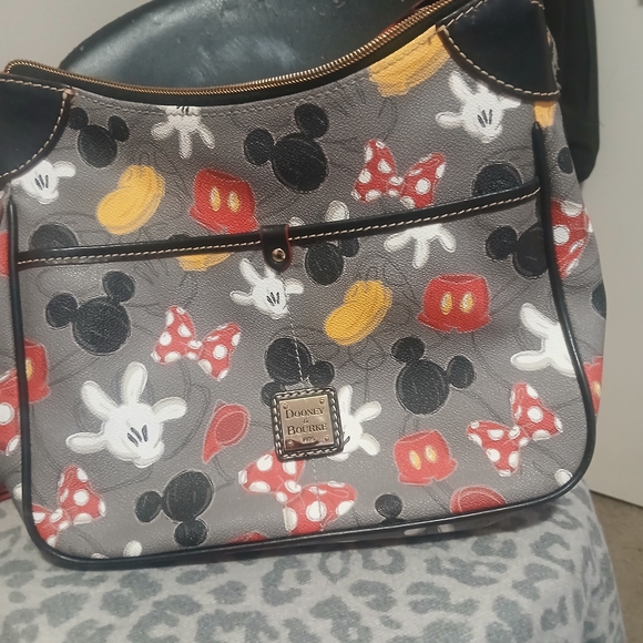 Dooney & Bourke Mickey Mouse Crossbody Bag - Black, Red, Yellow - Picture 2 of 3